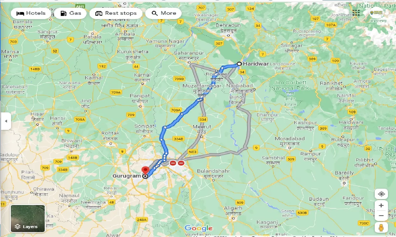 haridwar-to-gurgaon-one-way