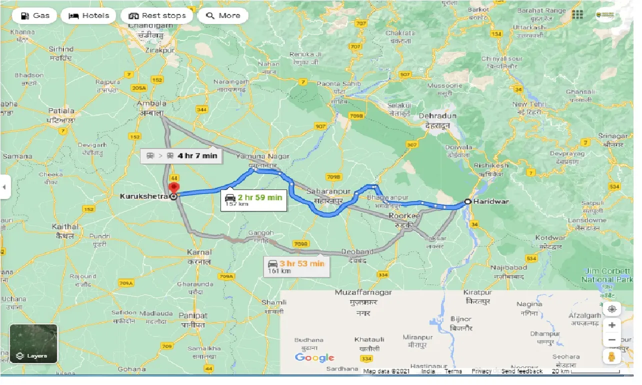 haridwar-to-kurukshetra-one-way