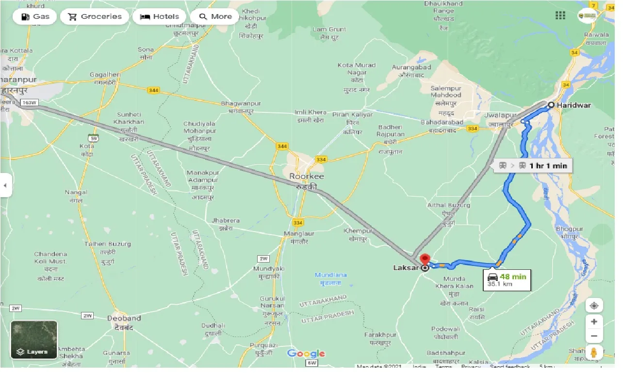 haridwar-to-laksar-one-way