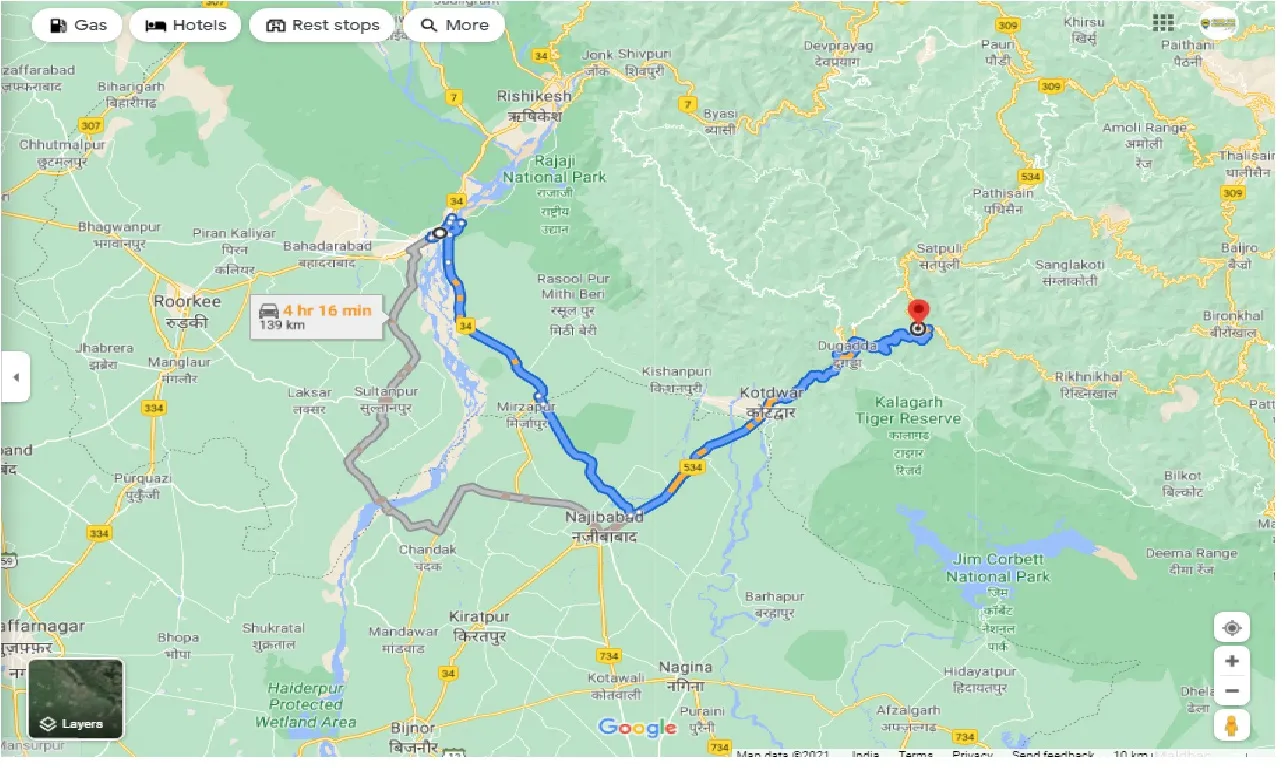 haridwar-to-lansdowne-round-trip