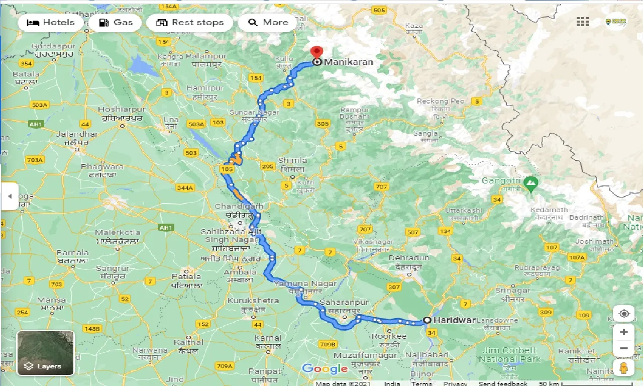 haridwar-to-manikaran-one-way