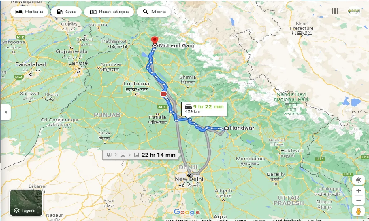 haridwar-to-mcleodganj-one-way