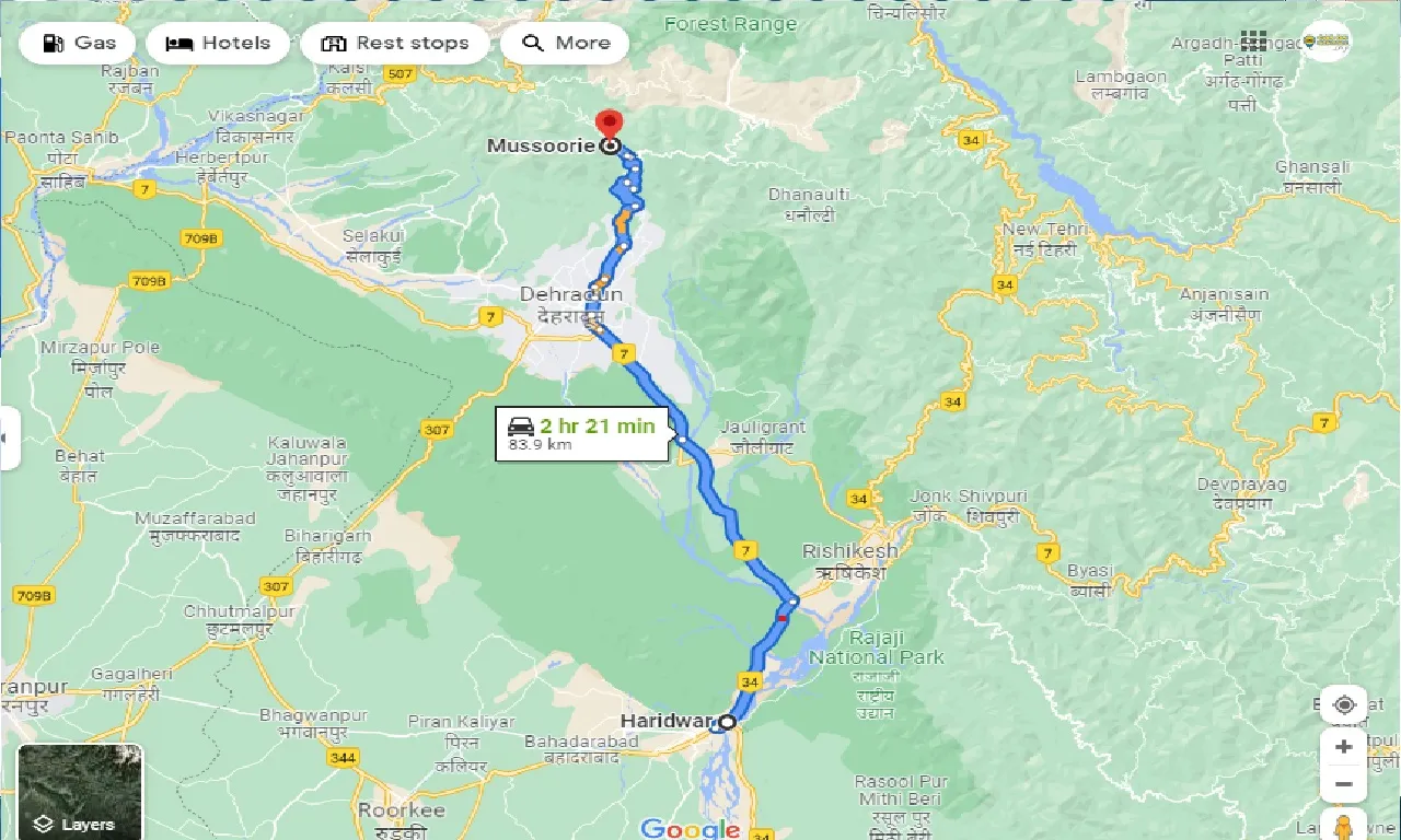 haridwar-to-mussoorie-one-way