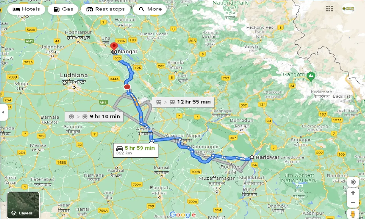 haridwar-to-nangal-one-way