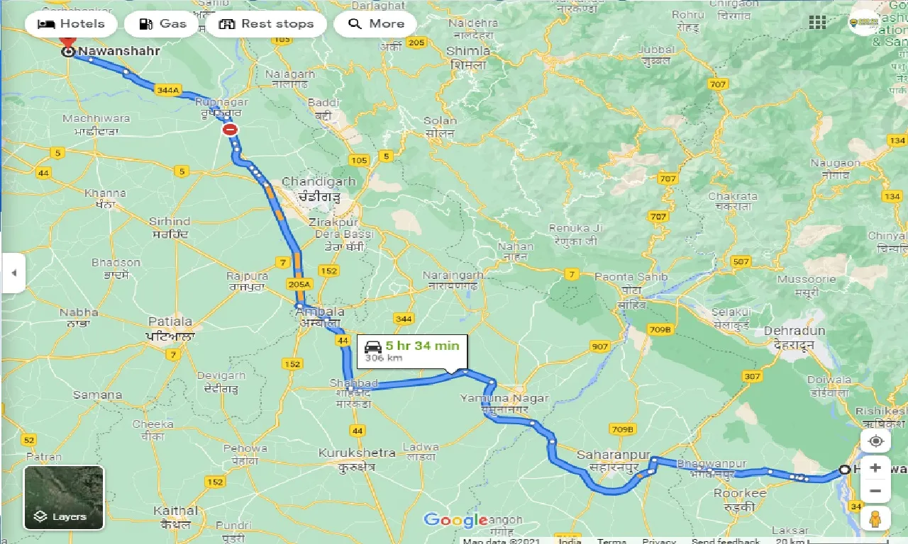 haridwar-to-nawanshahr-one-way