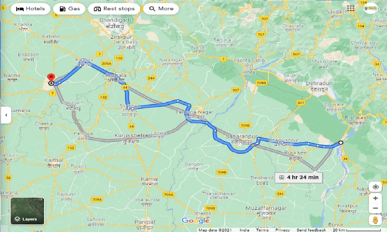 haridwar-to-patiala-one-way