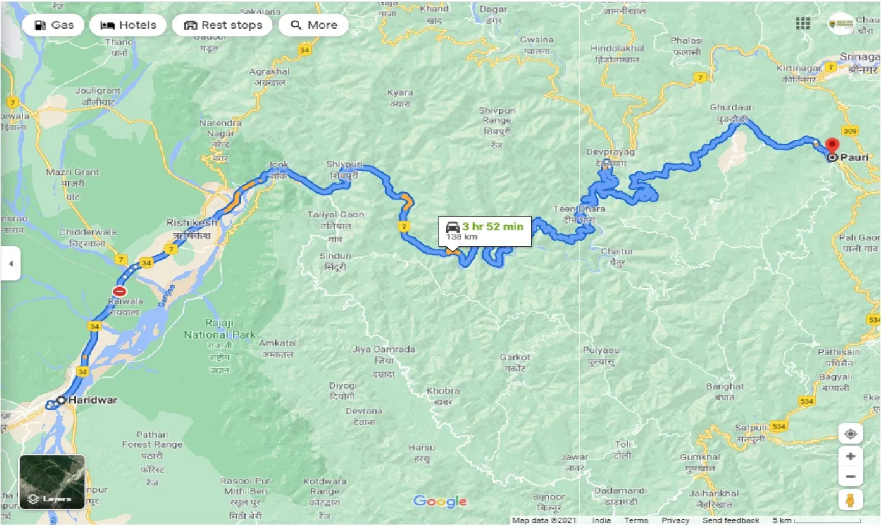 haridwar-to-pauri-one-way