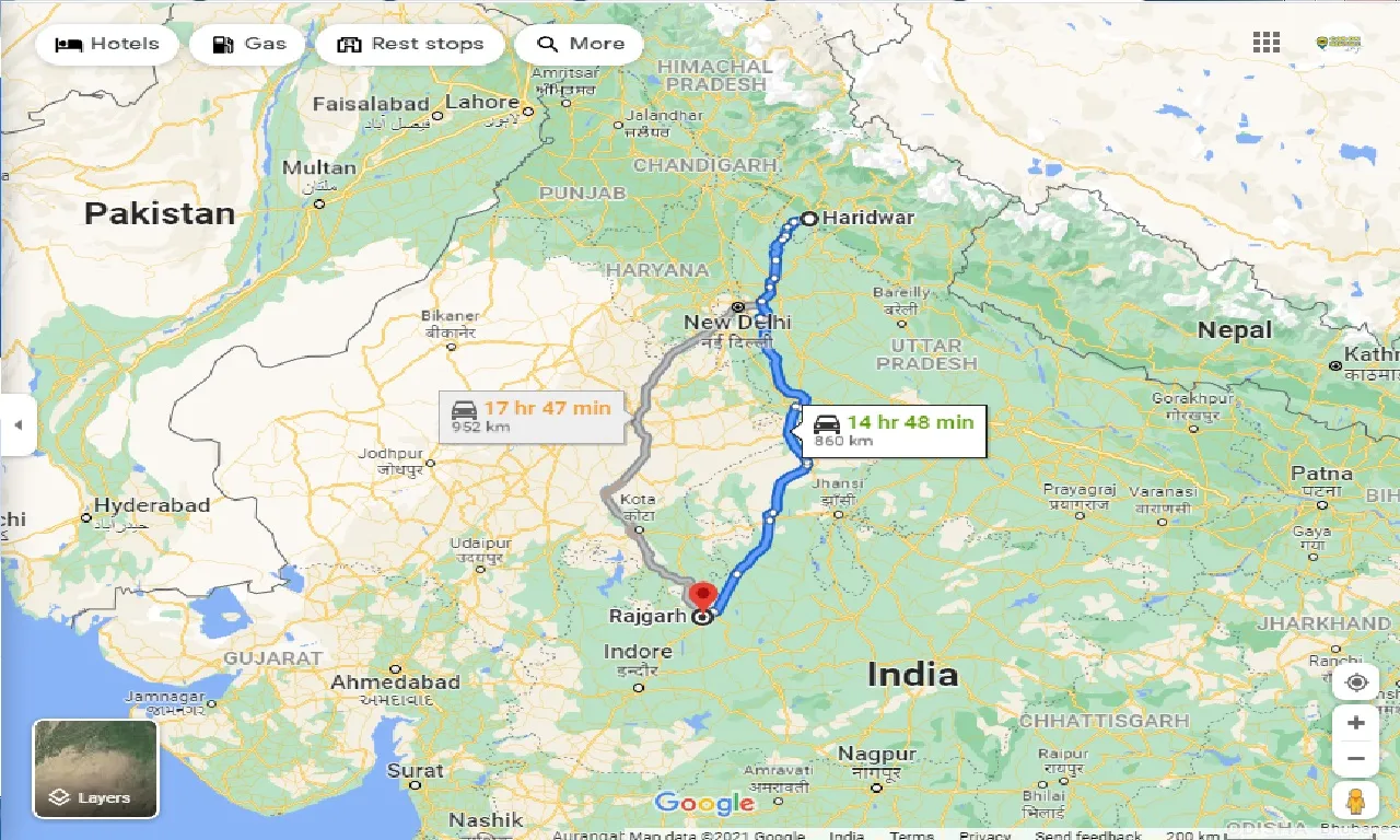 haridwar-to-rajgarh-taxi