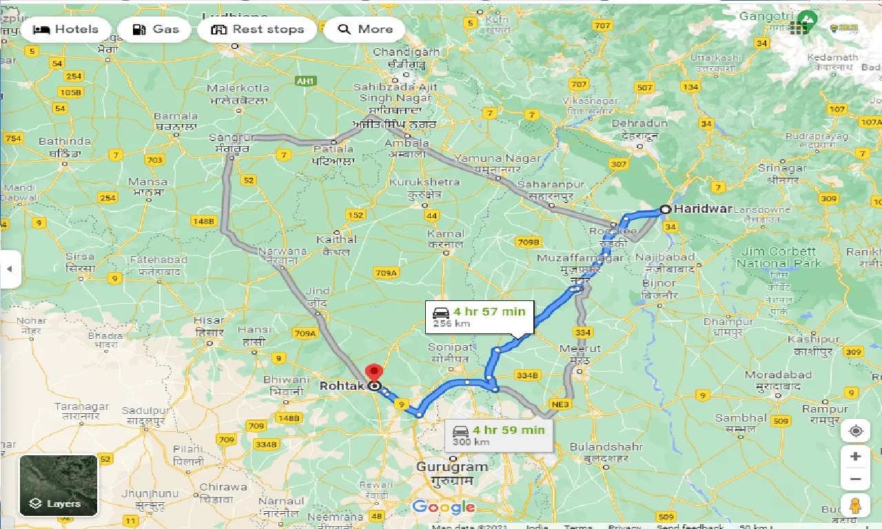 haridwar-to-rohtak-taxi