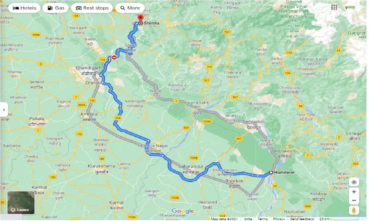 haridwar-to-shimla-round-trip