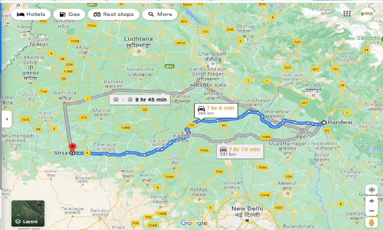 haridwar-to-sirsa-taxi