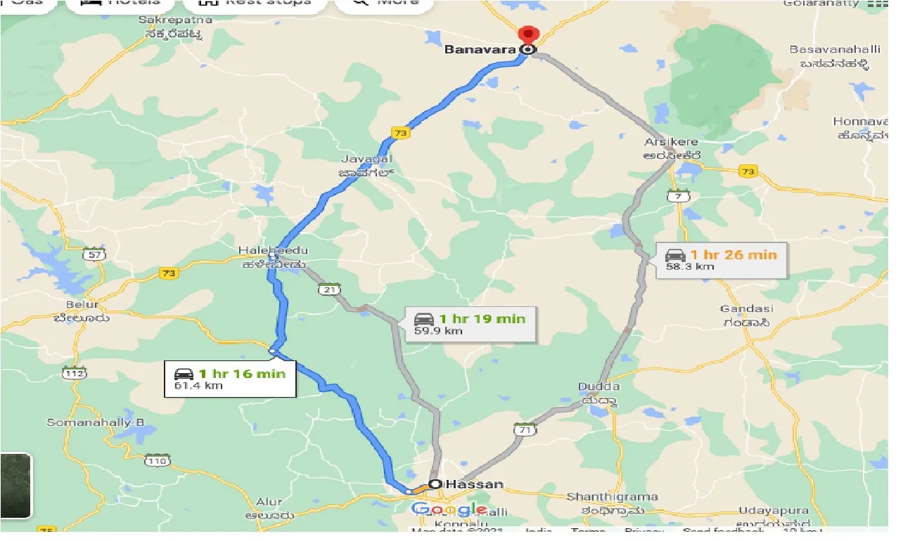 CarOnRentals-Hassan To Banavara Taxi Round Trip