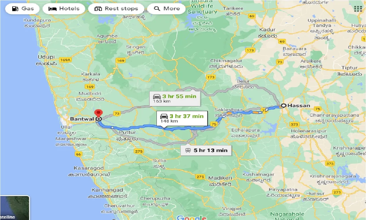 hassan-to-bantwal-one-way