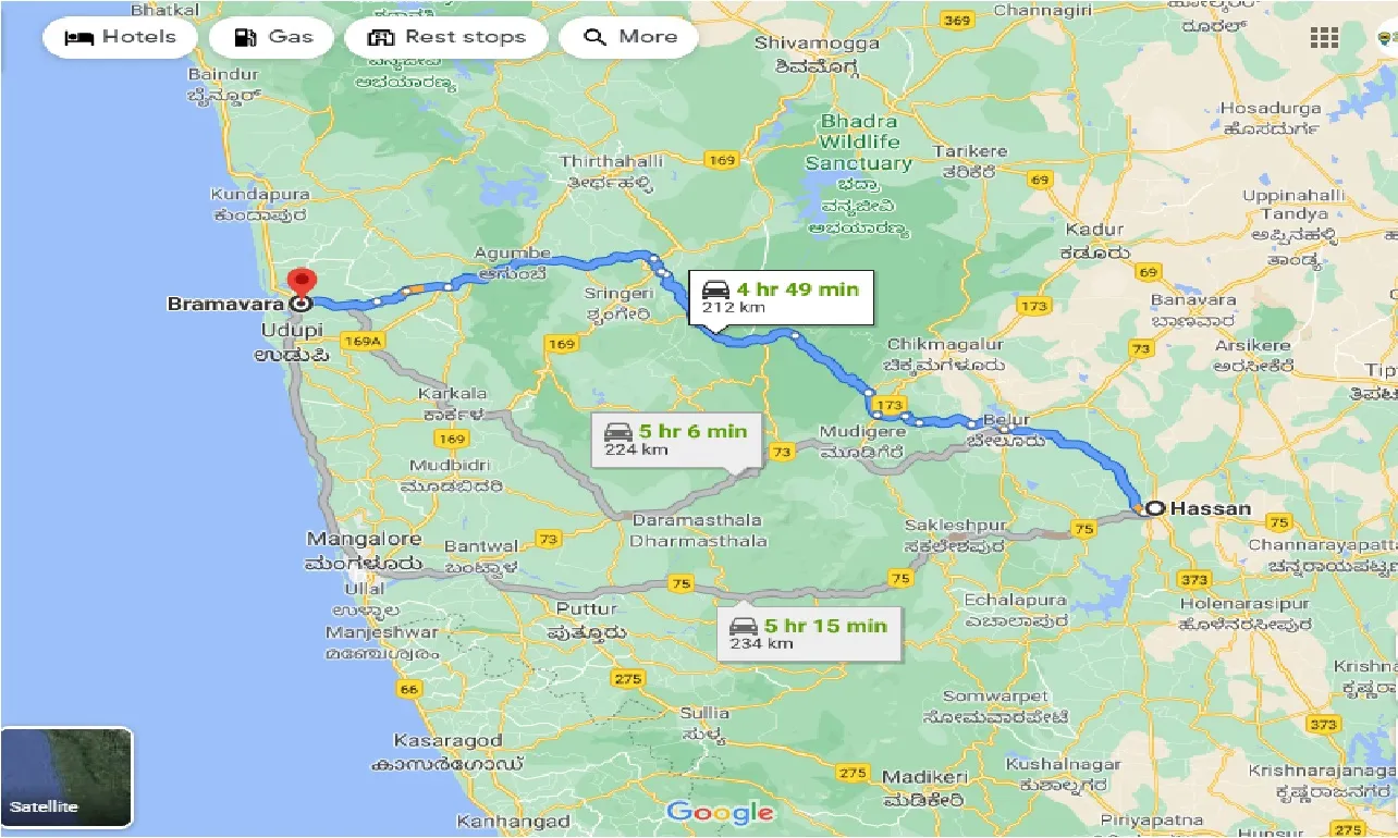 hassan-to-bramavara-one-way