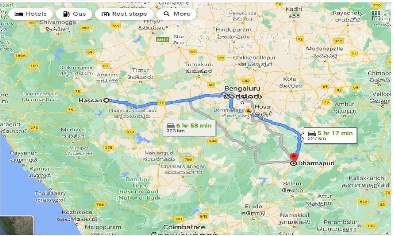 hassan-to-dharmapuri-one-way
