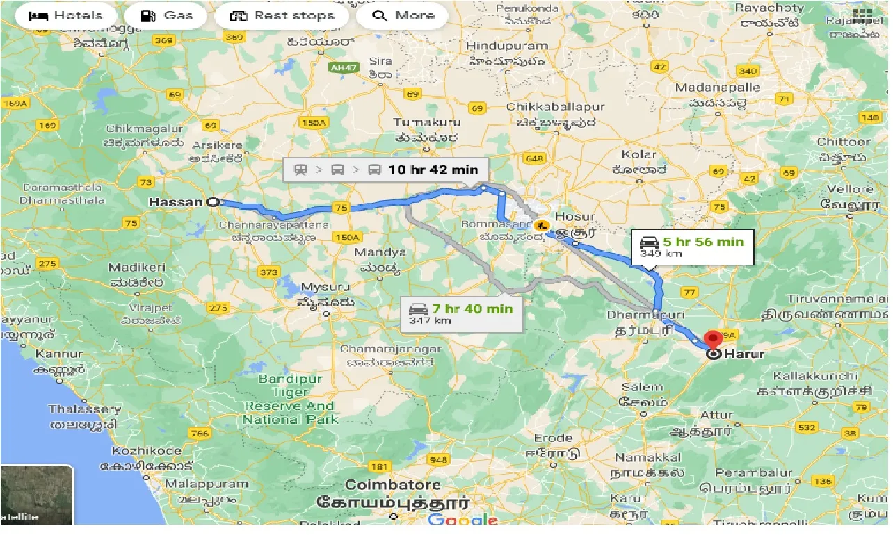 hassan-to-harur-one-way