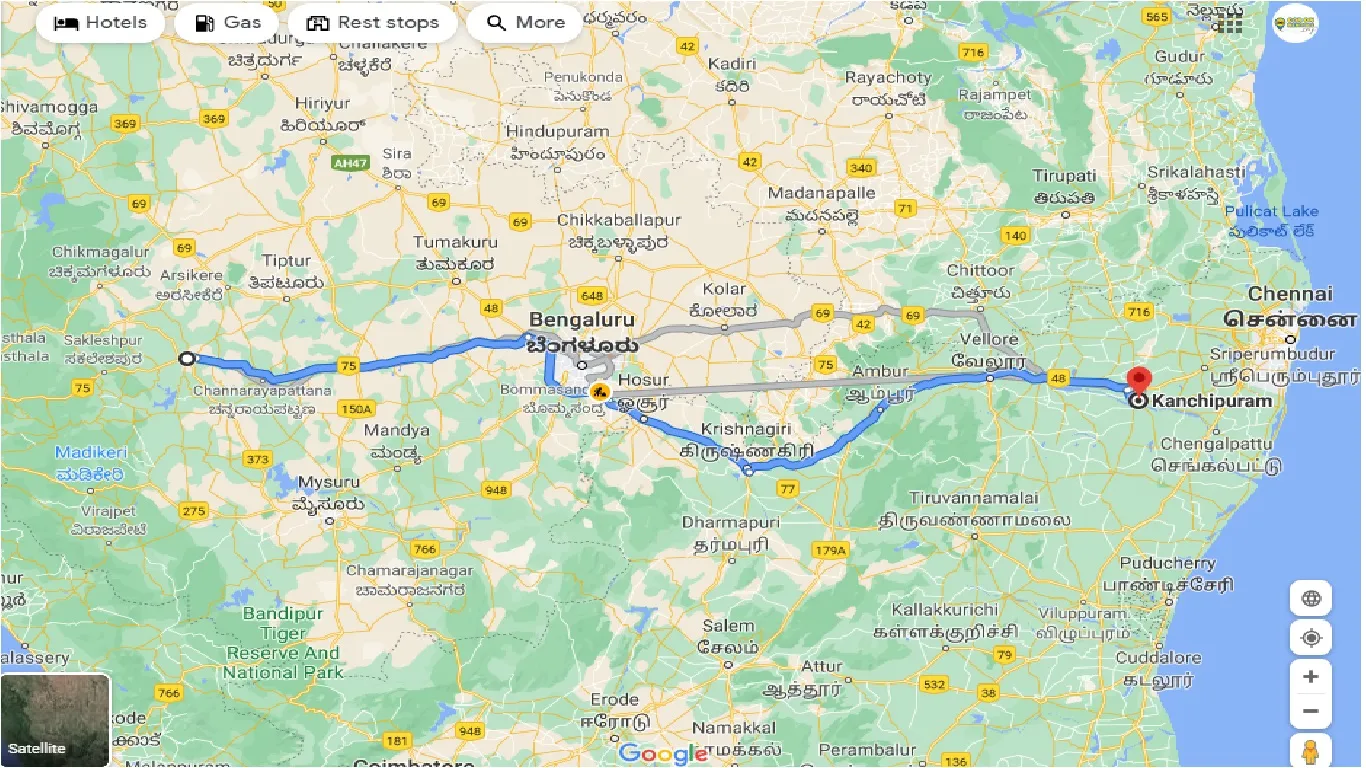 hassan-to-kanchipuram-taxi