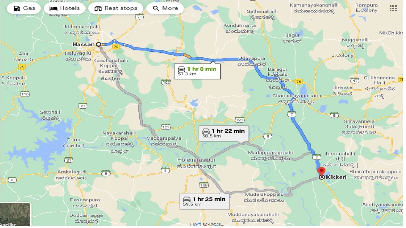hassan-to-kikkeri-one-way