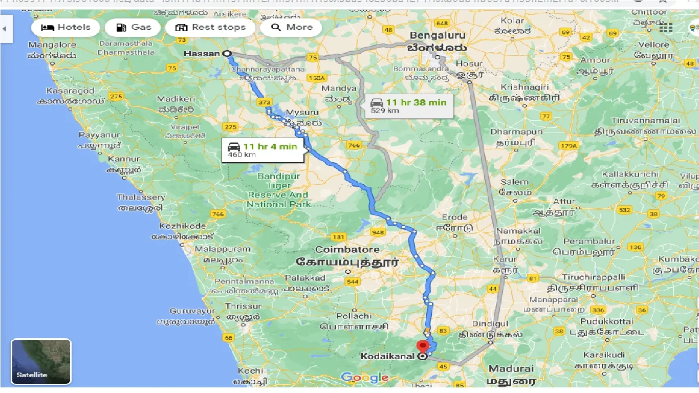 hassan-to-kodaikanal-taxi