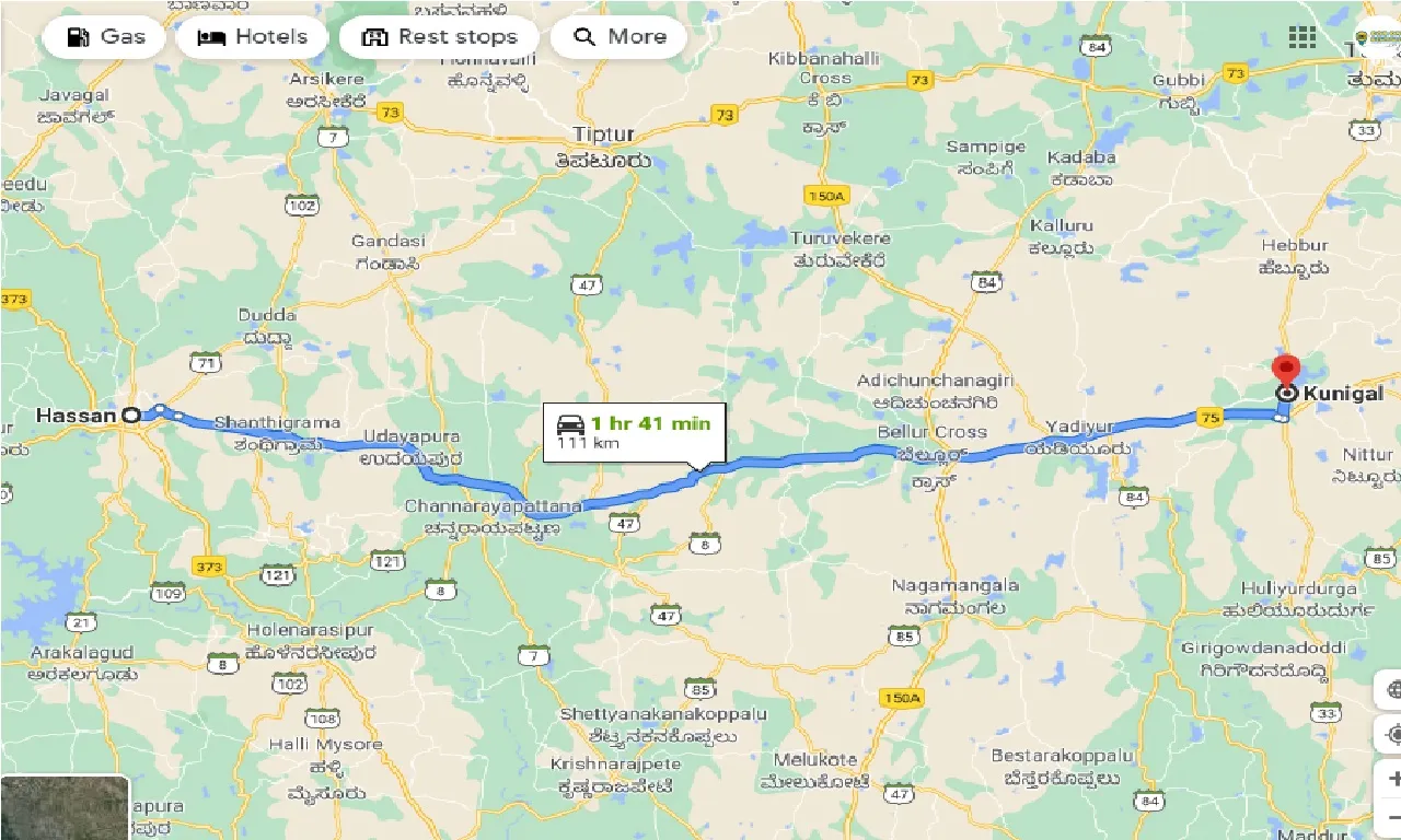 hassan-to-kunigal-one-way