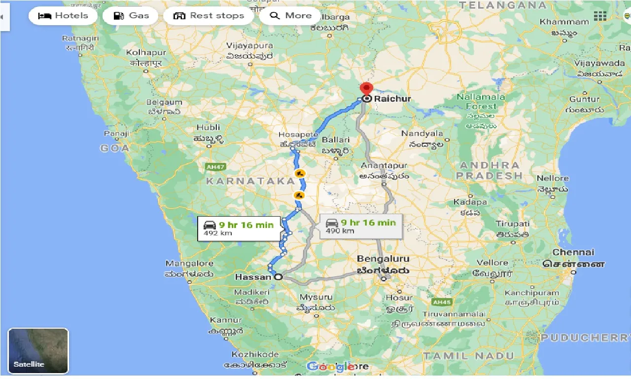 hassan-to-raichur-taxi
