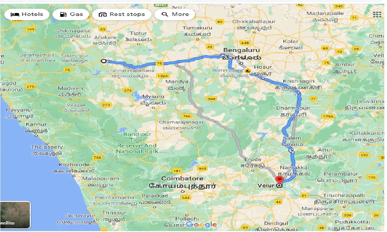 hassan-to-velur-one-way