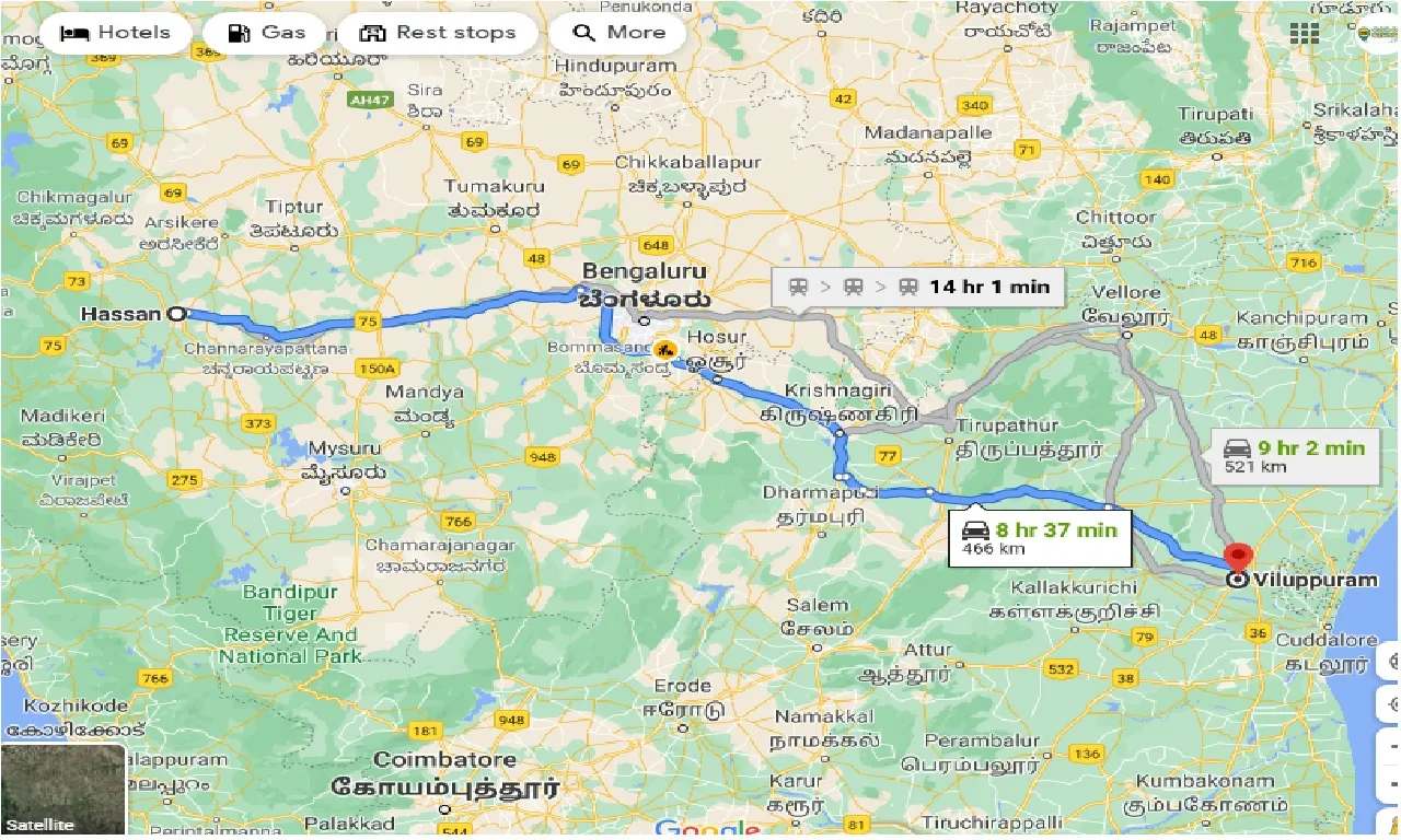 hassan-to-viluppuram-one-way