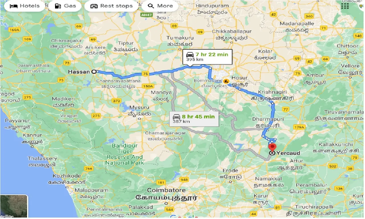 hassan-to-yercaud-one-way