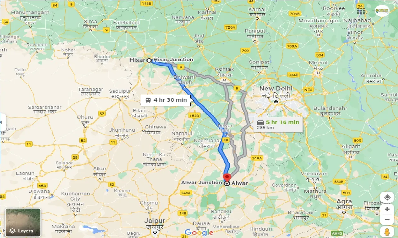 hisar-to-alwar-one-way