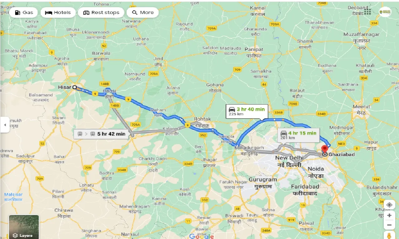 hisar-to-ghaziabad-round-trip