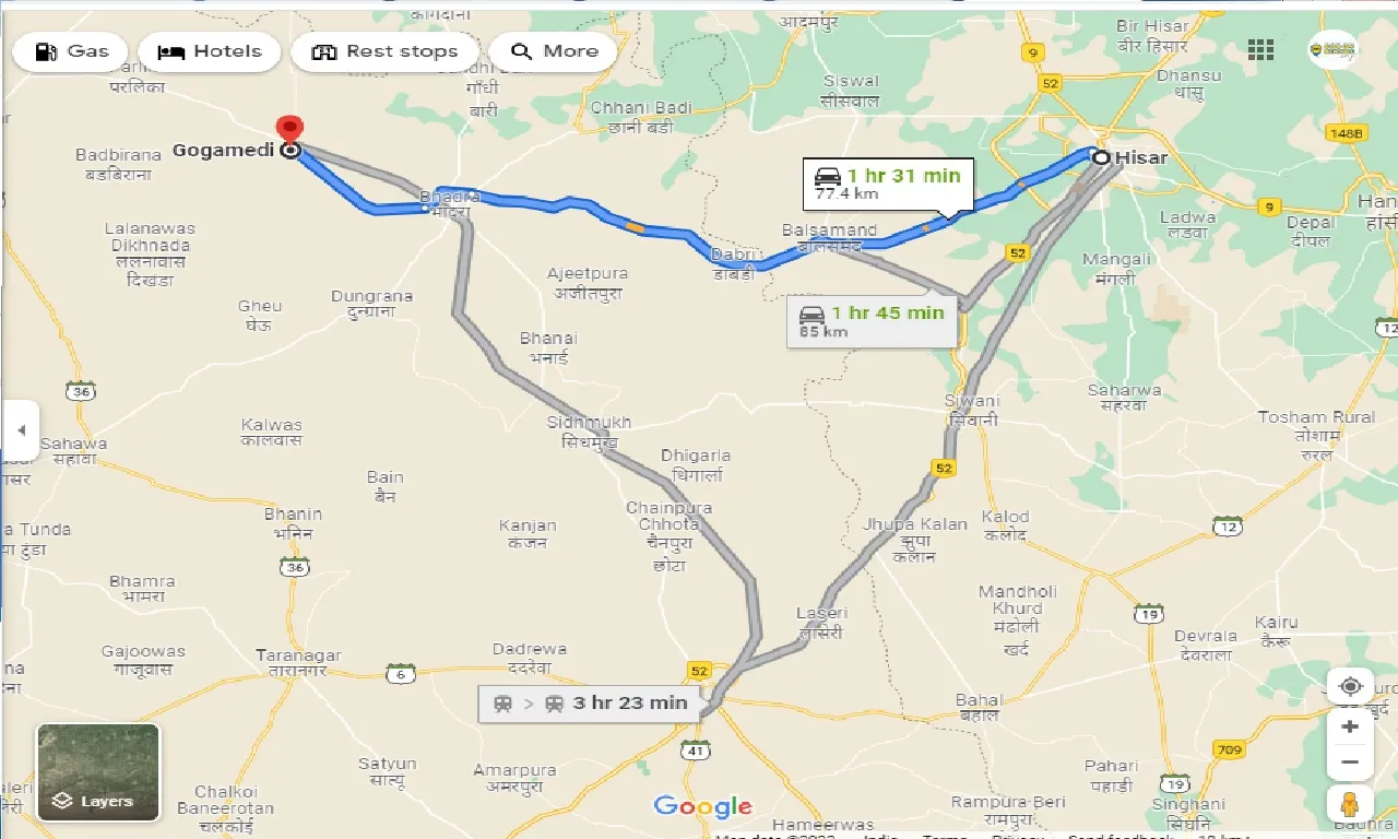 hisar-to-gogamedi-one-way