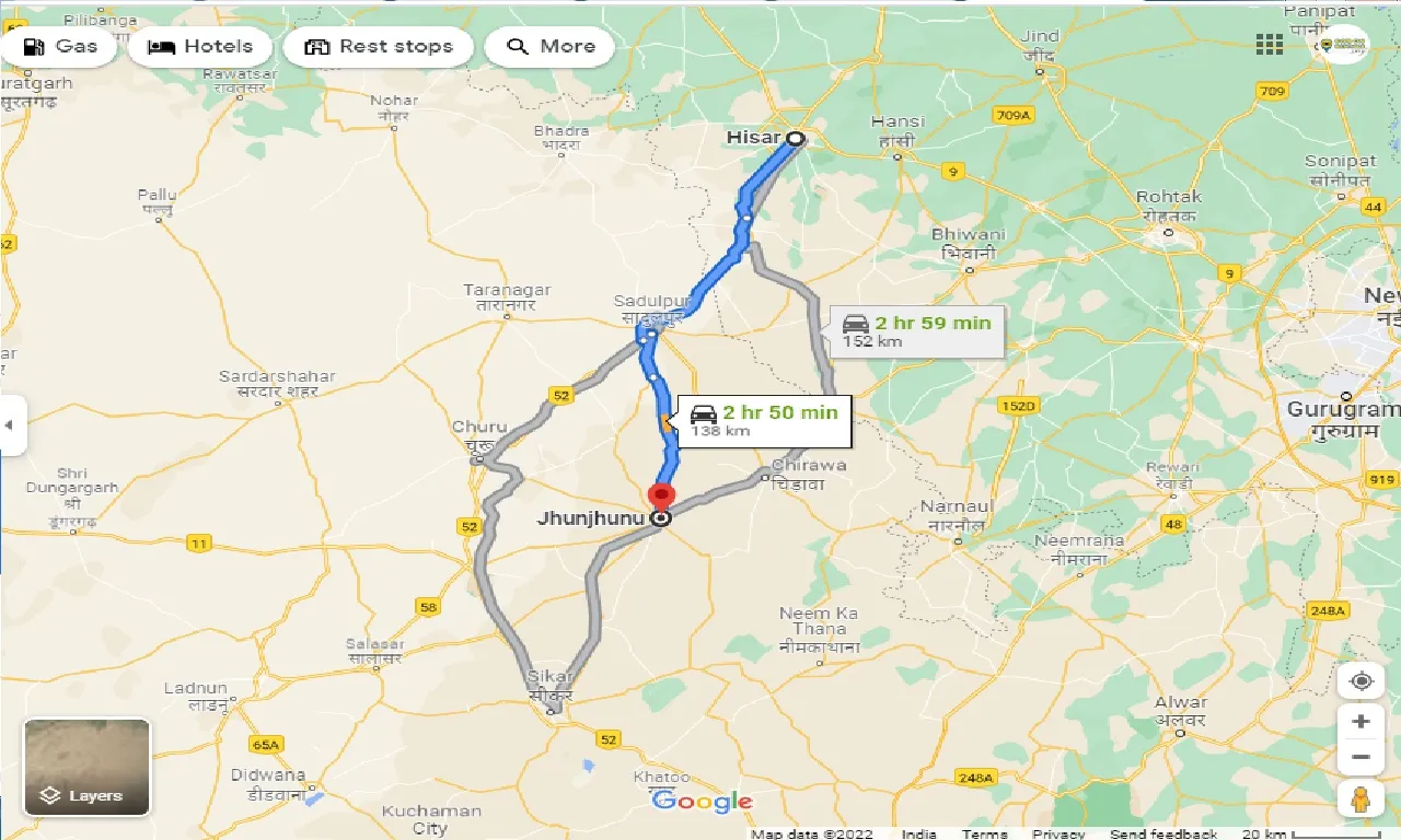 hisar-to-jhunjhunu-taxi