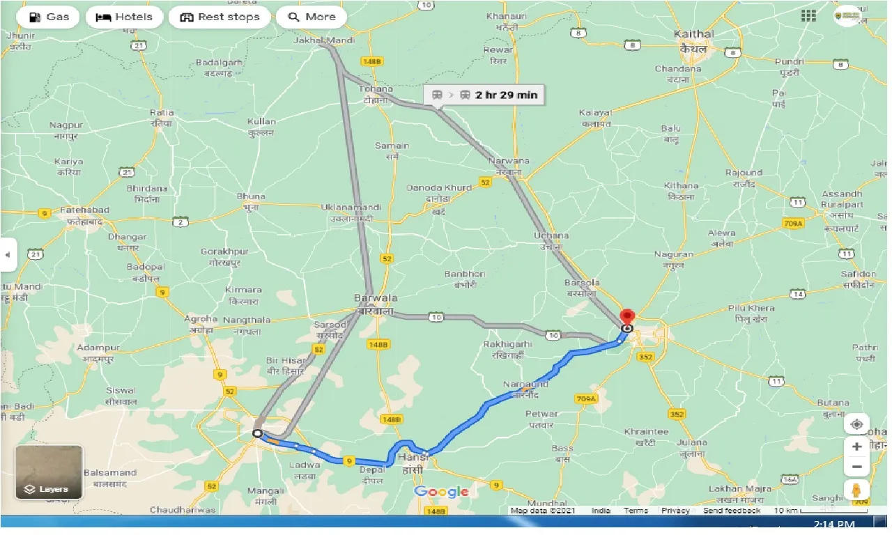 hisar-to-jind-round-trip