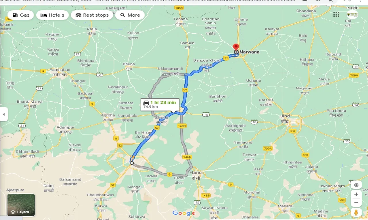hisar-to-narwana-one-way