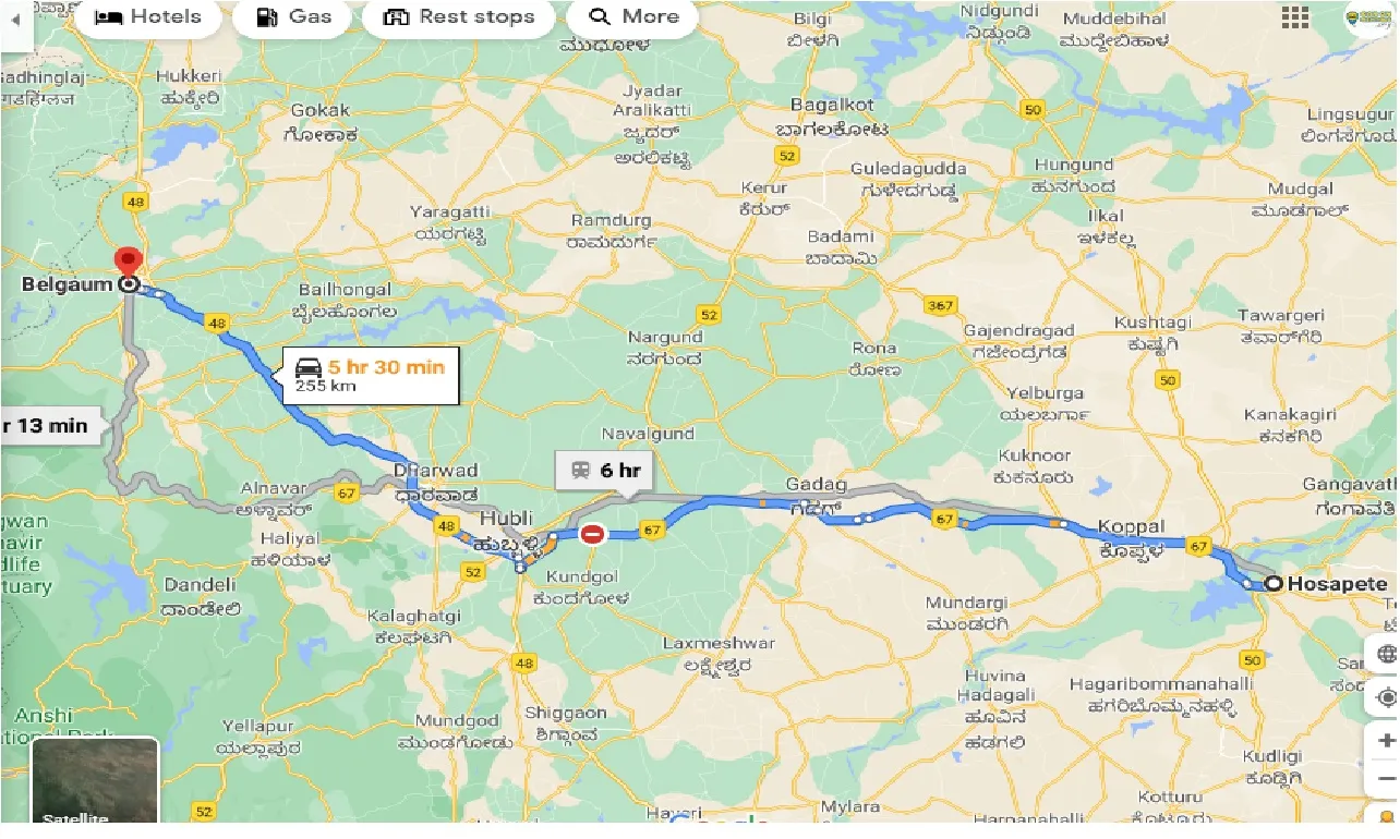 hosapete-to-belgaum-taxi