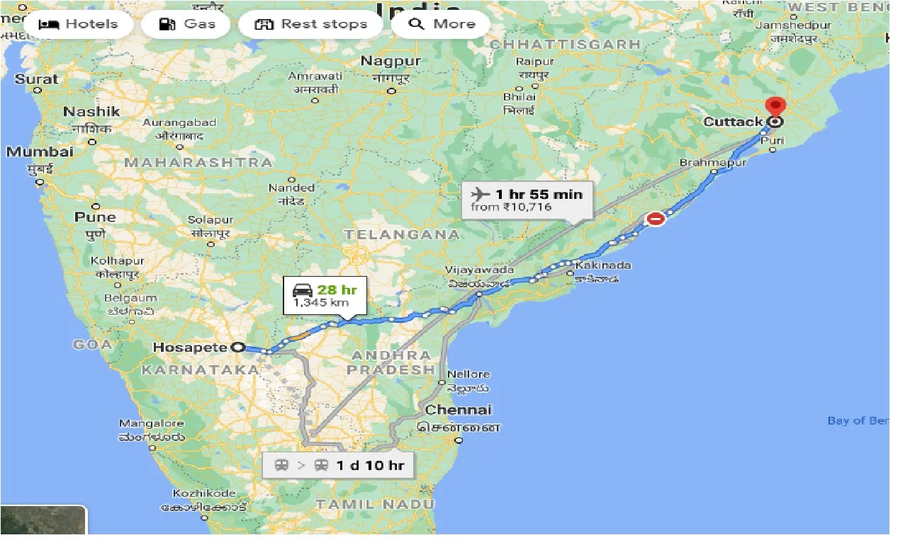 hosapete-to-cuttack-taxi