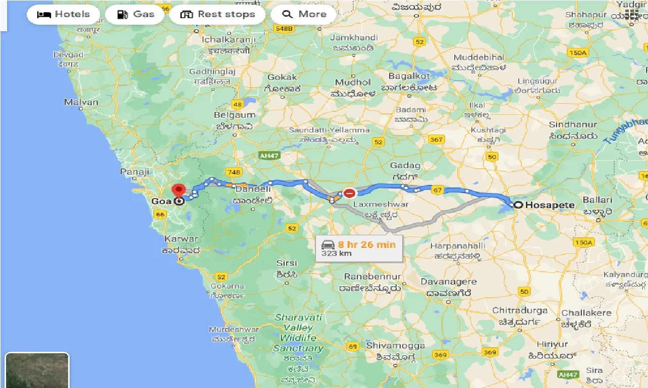 hosapete-to-goa-taxi