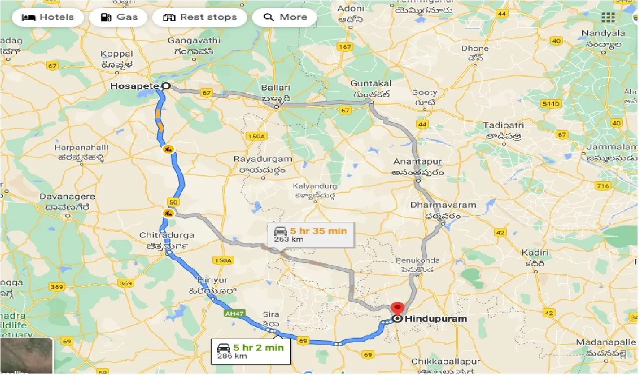 hosapete-to-hindupuram-taxi