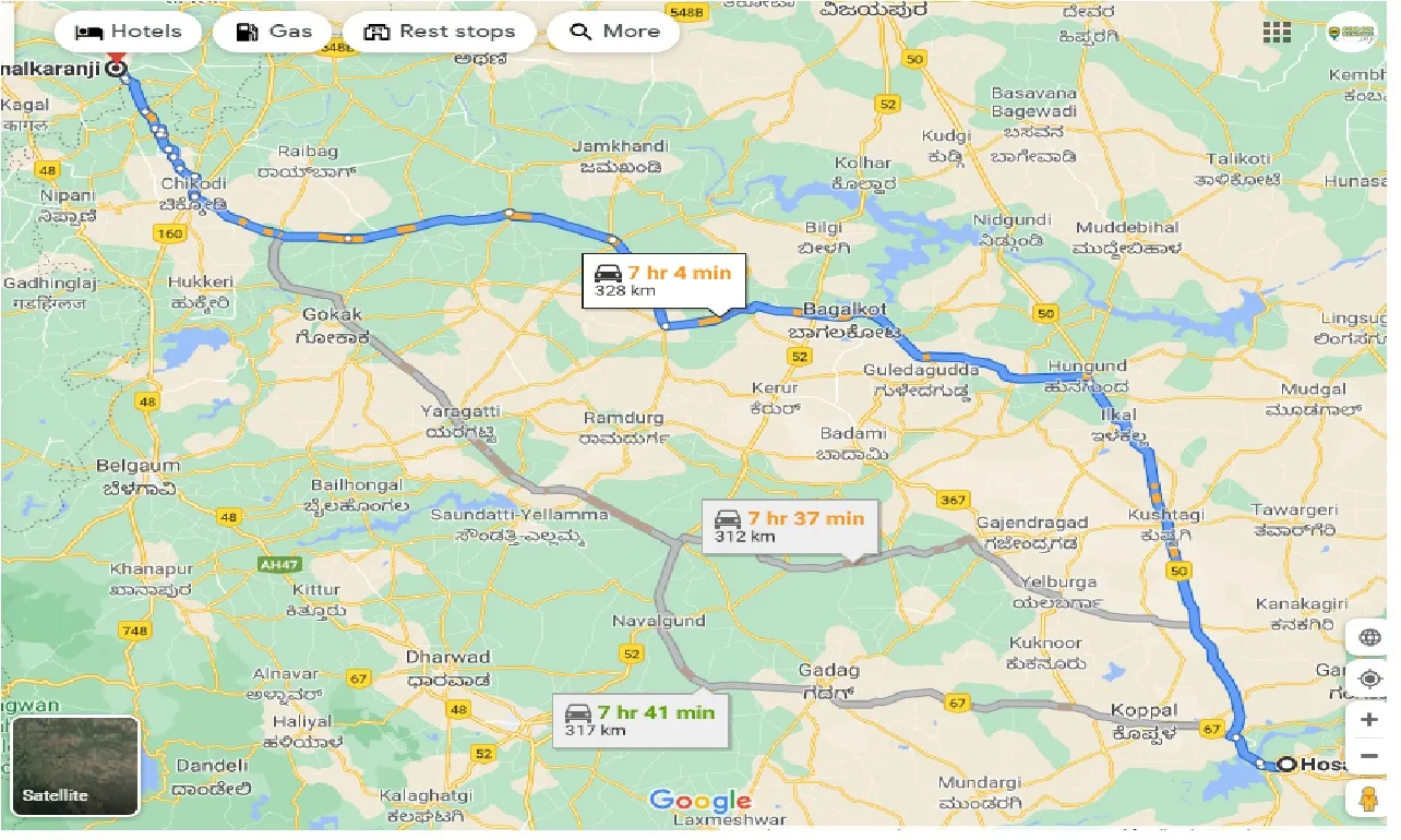 hosapete-to-ichalkaranji-taxi