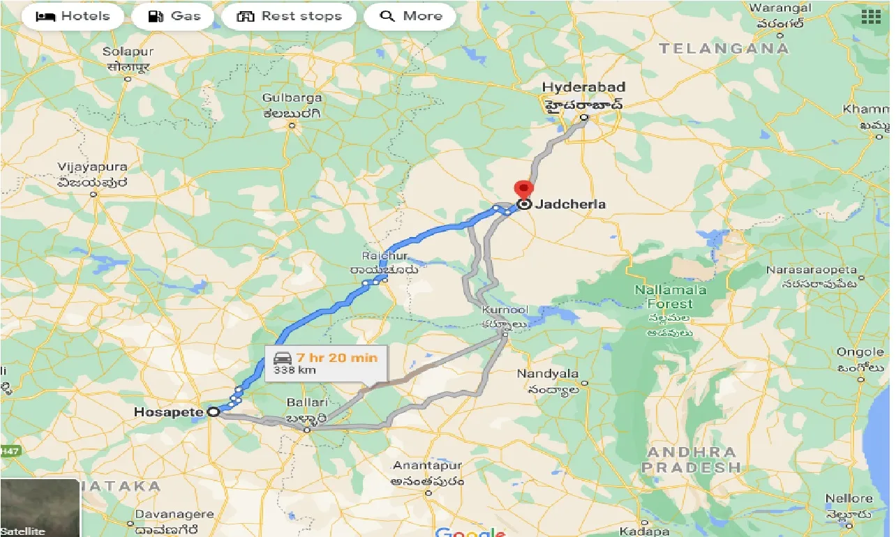 hosapete-to-jadcherla-taxi