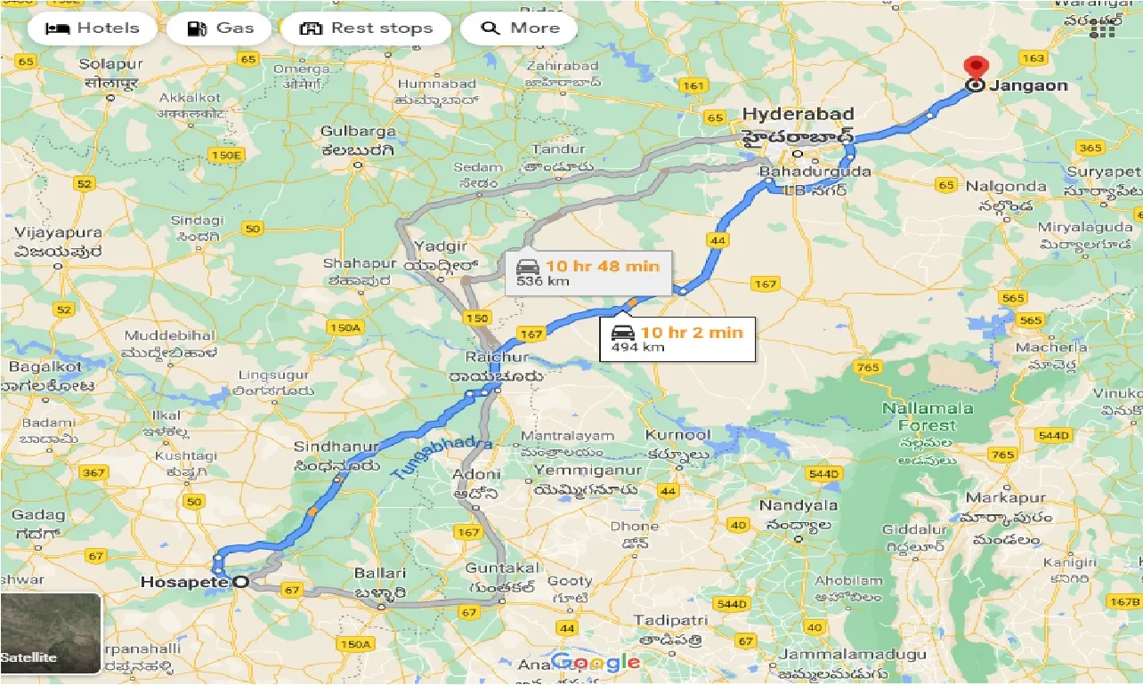 hosapete-to-jangaon-taxi