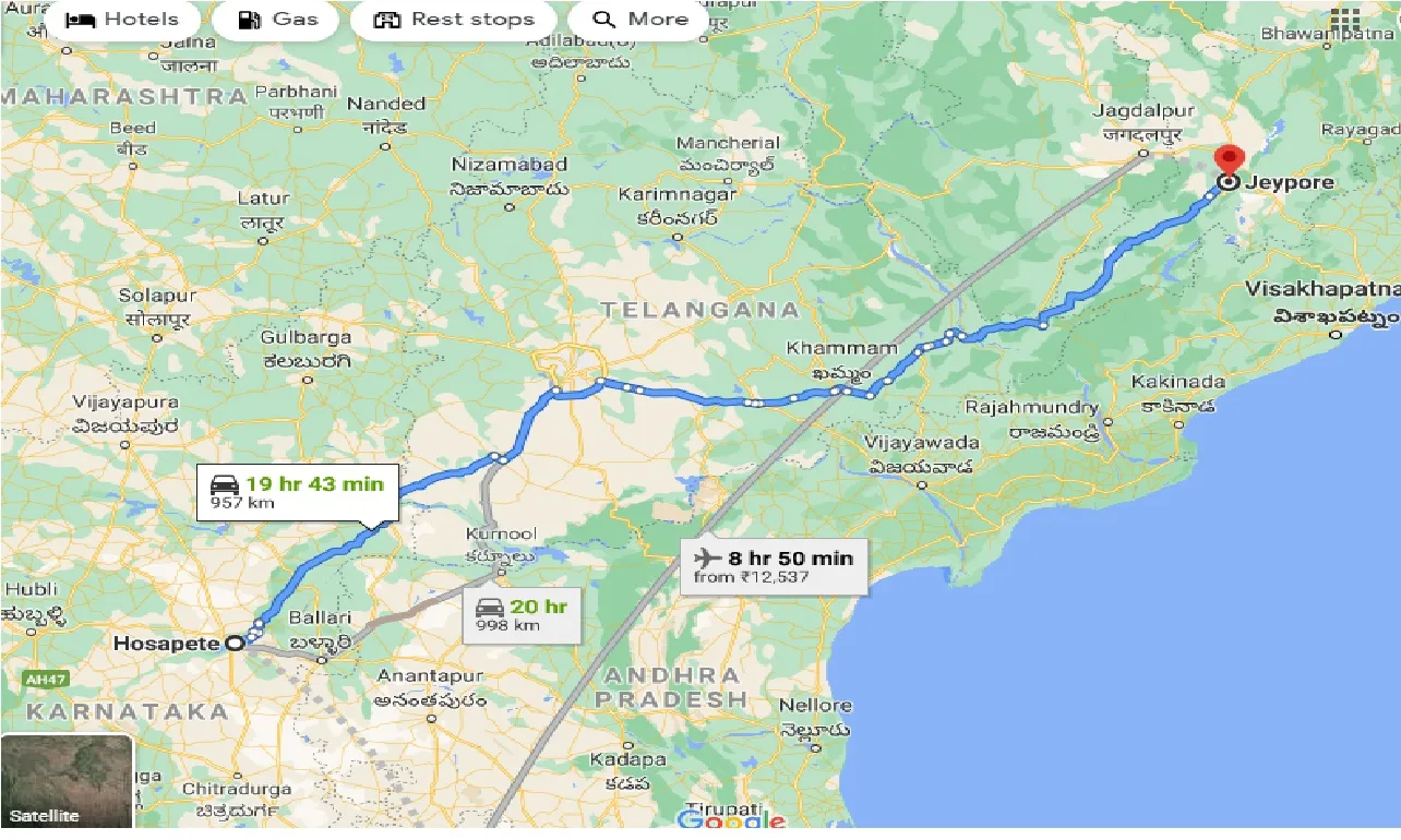 hosapete-to-jeypore-taxi