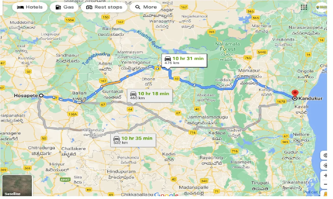hosapete-to-kandukur-taxi