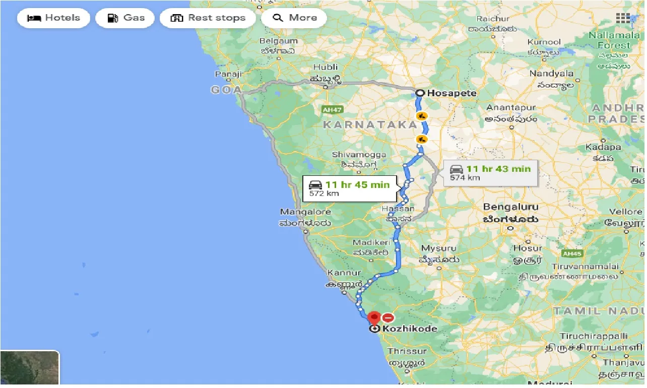 hosapete-to-kozhikode-one-way
