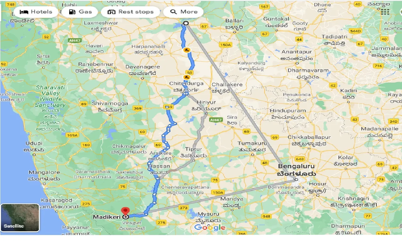 hosapete-to-madikeri-taxi