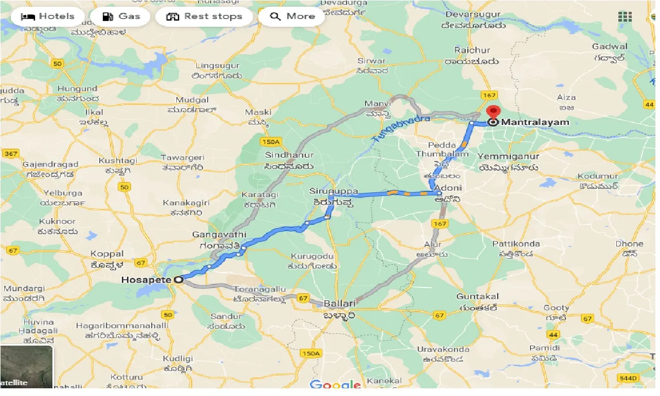 hosapete-to-mantralayam-taxi
