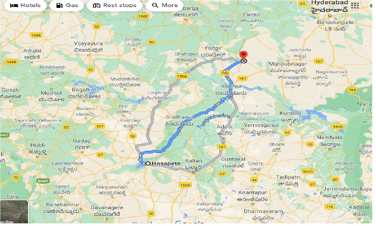 hosapete-to-narayanpet-one-way