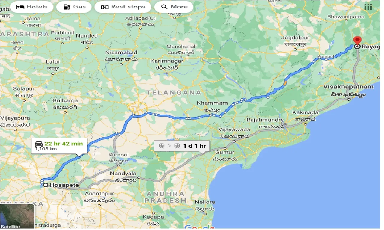 hosapete-to-rayagada-one-way
