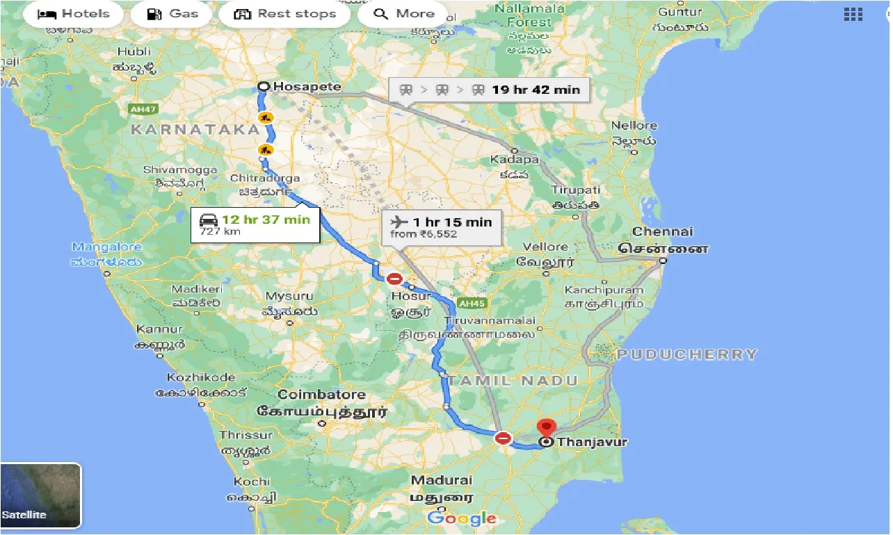 hosapete-to-thanjavur-taxi