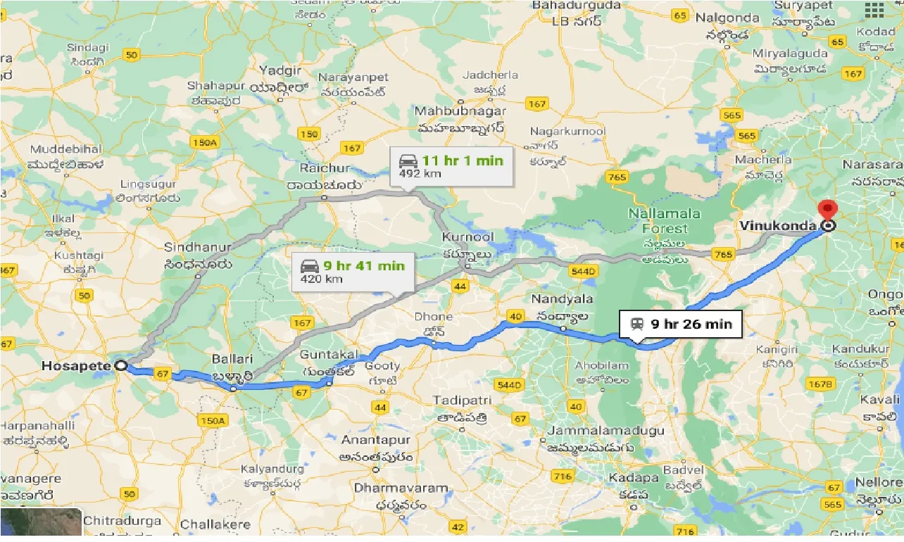 hosapete-to-vinukonda-taxi